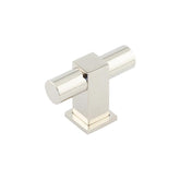 Westminster T Bar Cupboard Knobs   Polished Nickel - Burlington Range